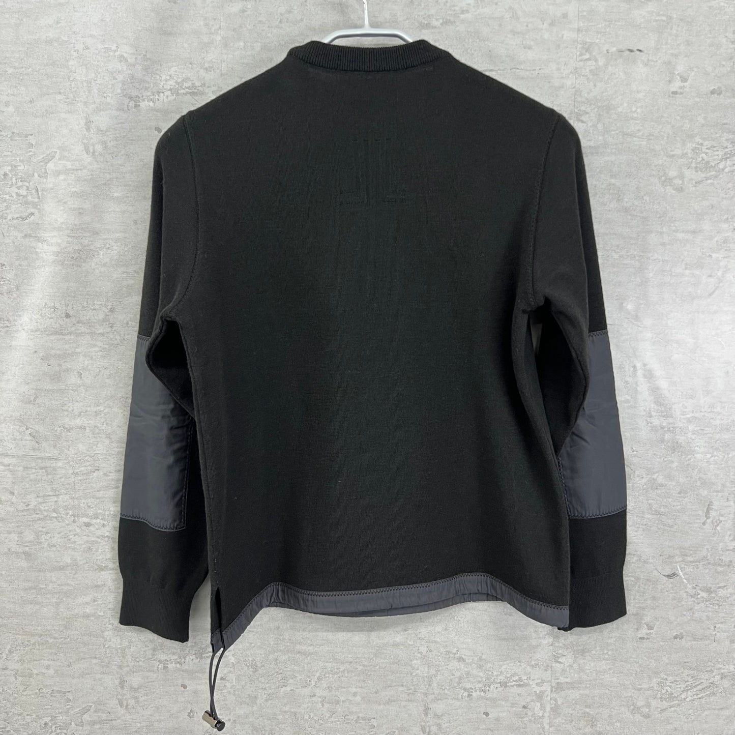 ランバン　メンズ　ゴルフウェア　長袖トップス　ウール　40　ブラック　黒　LANVIN