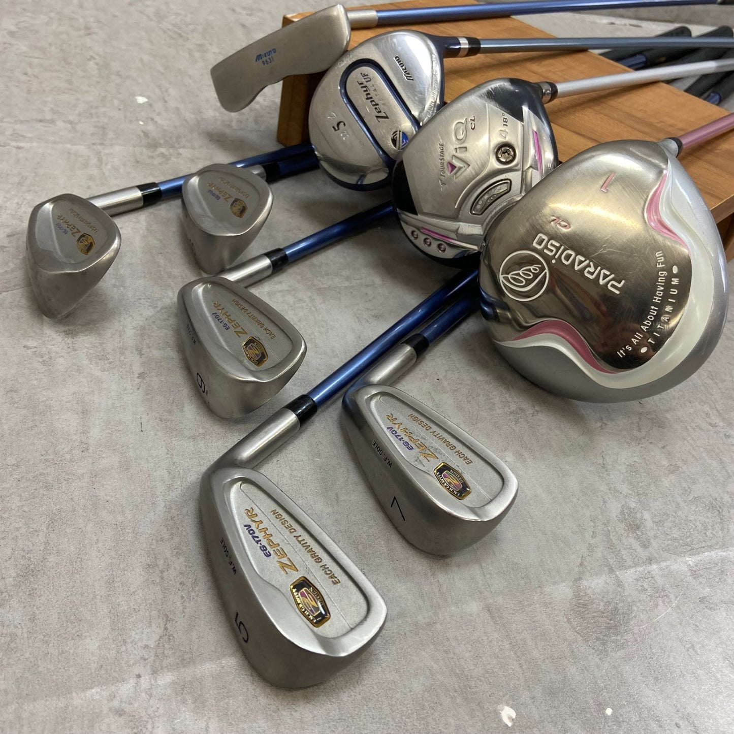 ブリヂストン ミズノ レディースゴルフ クラブセット 9本 右利き用 カーボン L BRIDGESTONE MIZUNO キャディバッグ付き