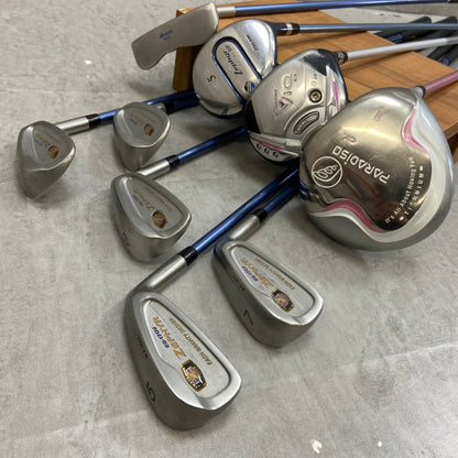 ブリヂストン ミズノ レディースゴルフ クラブセット 9本 右利き用 カーボン L BRIDGESTONE MIZUNO キャディバッグ付き