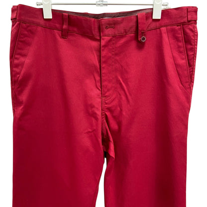 アダバット　メンズ　男性用　ボトムス　ワインレッド系　パンツ　ズボン　スラックス　ゴルフアパレル　adabat