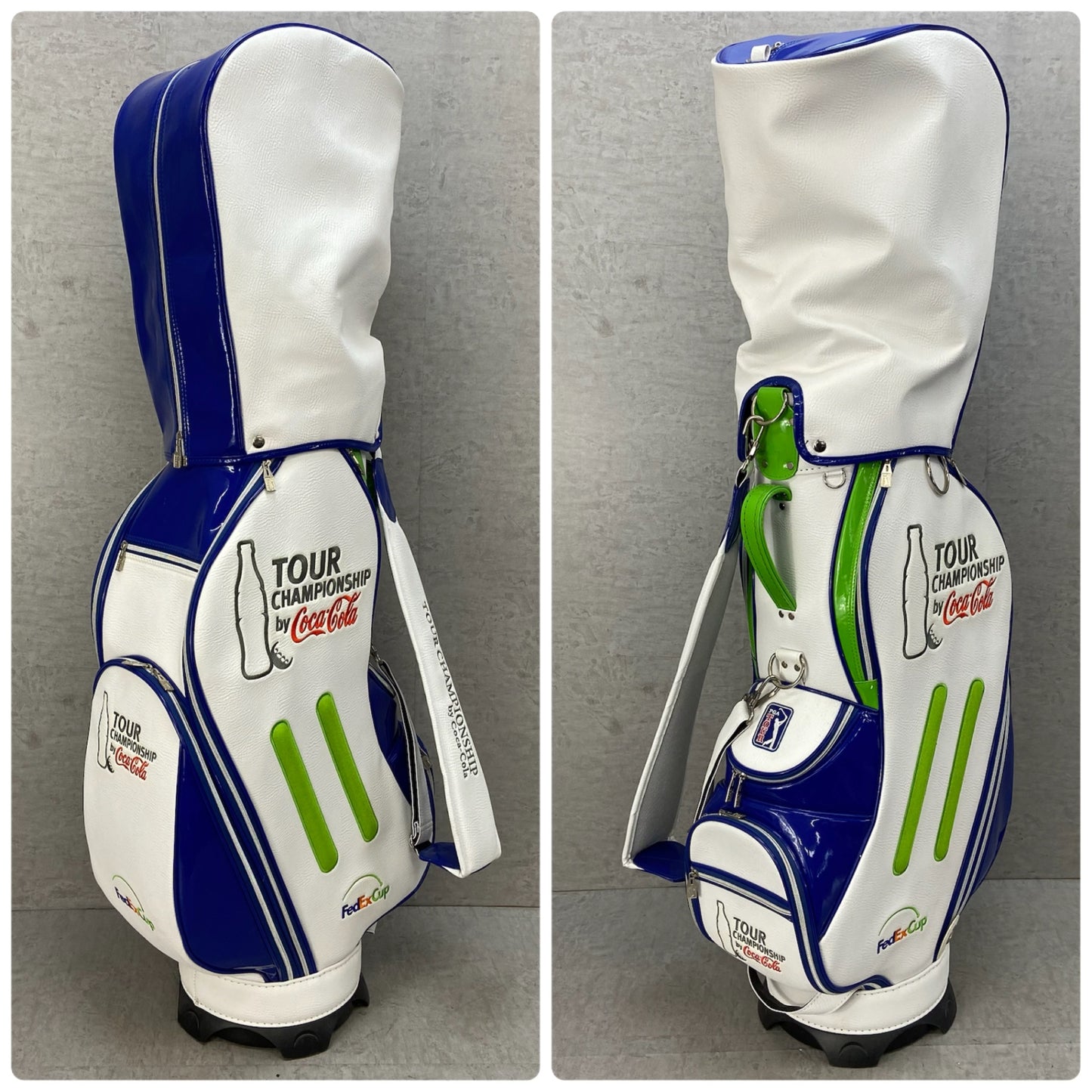ツアーチャンピオンシップ　バイ　コカコーラ　フェデックスカップ　ゴルフ用　キャディバッグ　カート式　ホワイト　白　TOUR CHAMPIONSHIP by Coca Cola
