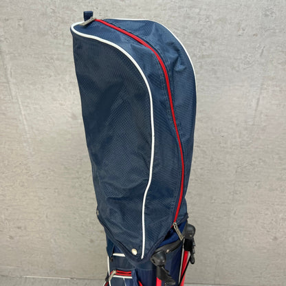 U.S.OPEN　ゴルフ用　スタンド式キャディバッグ　ナイロン　ネイビー　ユーエスオープン　ラウンドアイテム