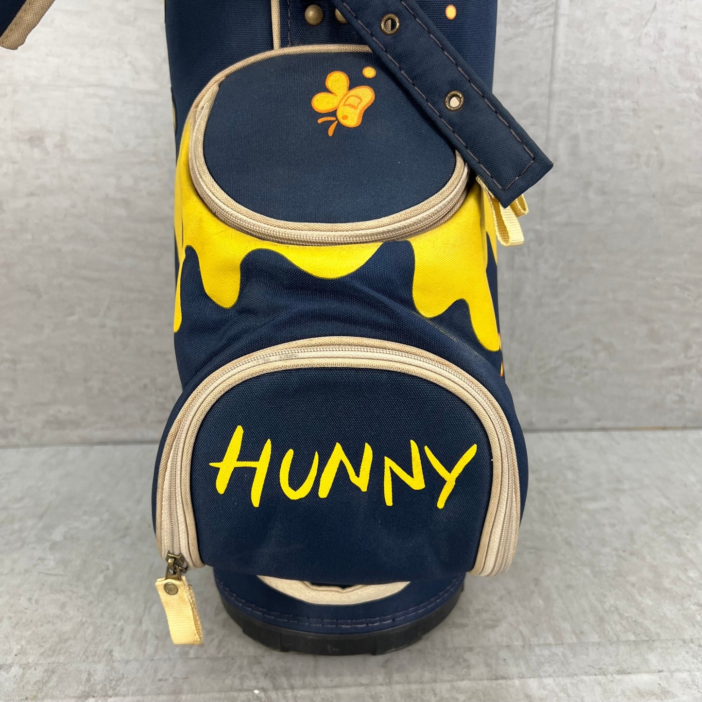 くまのプーさん　ゴルフ　カート式キャディバッグ　約８型　ポリエステル　キャラクター　Winnie the Pooh