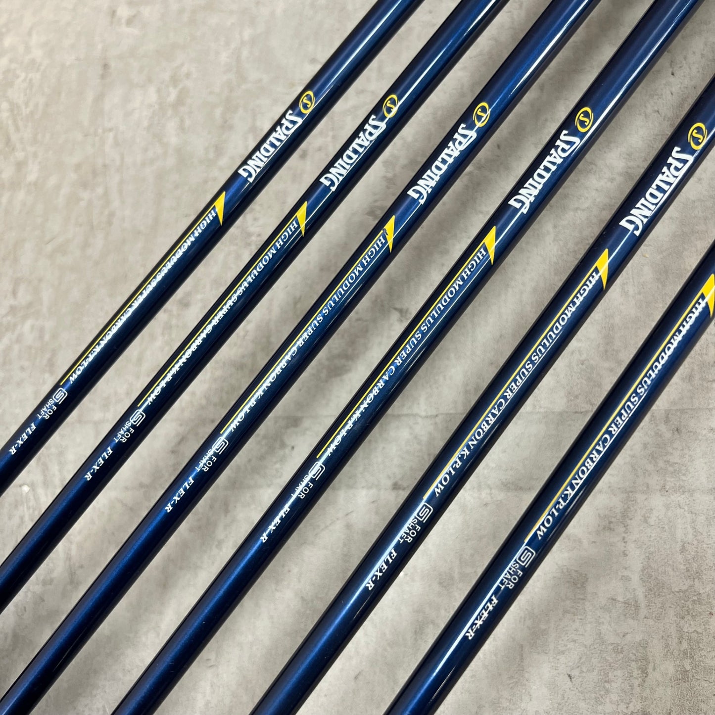 SPALDING スポルディング ハイボール パワーアイアン メンズゴルフ アイアンセット 5〜PW 6本 右利き用 カーボン R　中空