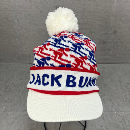 ジャックバニー　ゴルフアパレル　ニットキャップ　帽子　メンズ　レディース　アクリル　Sサイズ　ホワイト　白　JACK BUNNY