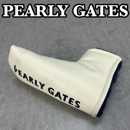 パーリーゲイツ　ゴルフクラブ用ヘッドカバー　パター　ピン型　ホワイト　白　レザー　うさぎ　PEARLY GATAS