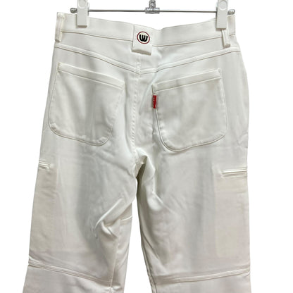 MUスポーツ　レディース　女性用 パンツ　ズボン　ロング丈　ホワイト　42号　Lサイズ