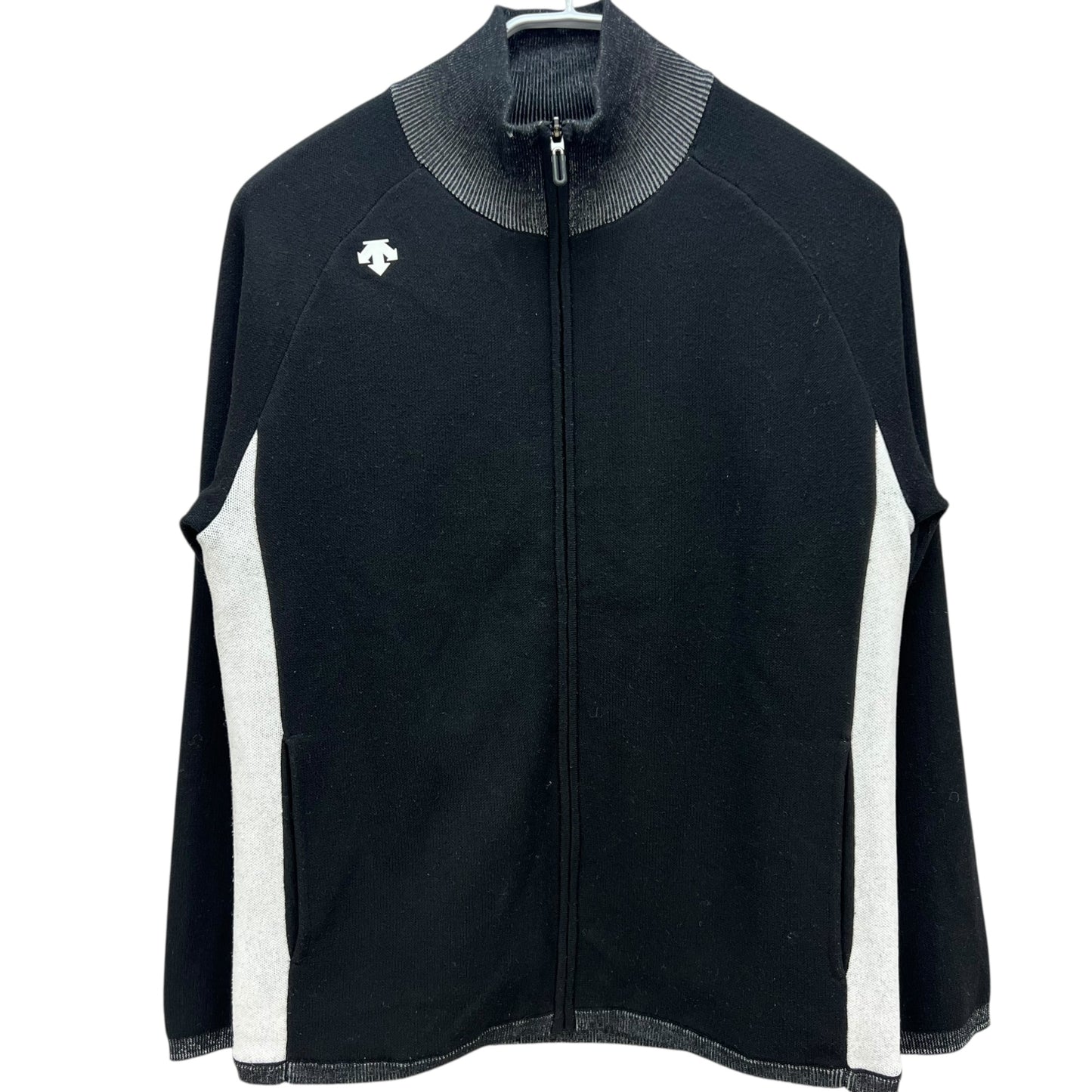 デサント　メンズゴルフウェア　フルジップセーター　M　ブラック　黒　DESCENTE　アパレル　長袖トップス