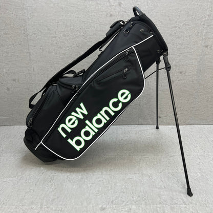 ニューバランス　ゴルフ用　スタンド式　キャディバッグ　約8.5型　ブラック　黒　ポリエステル　New Balance
