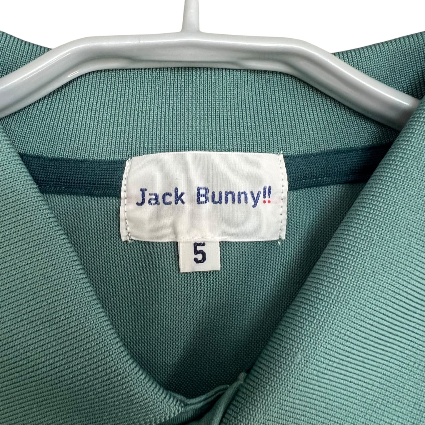 JACK BUNNY　ジャックバニー　メンズゴルフウェア　半袖トップス　ポロシャツ　5号　グリーン