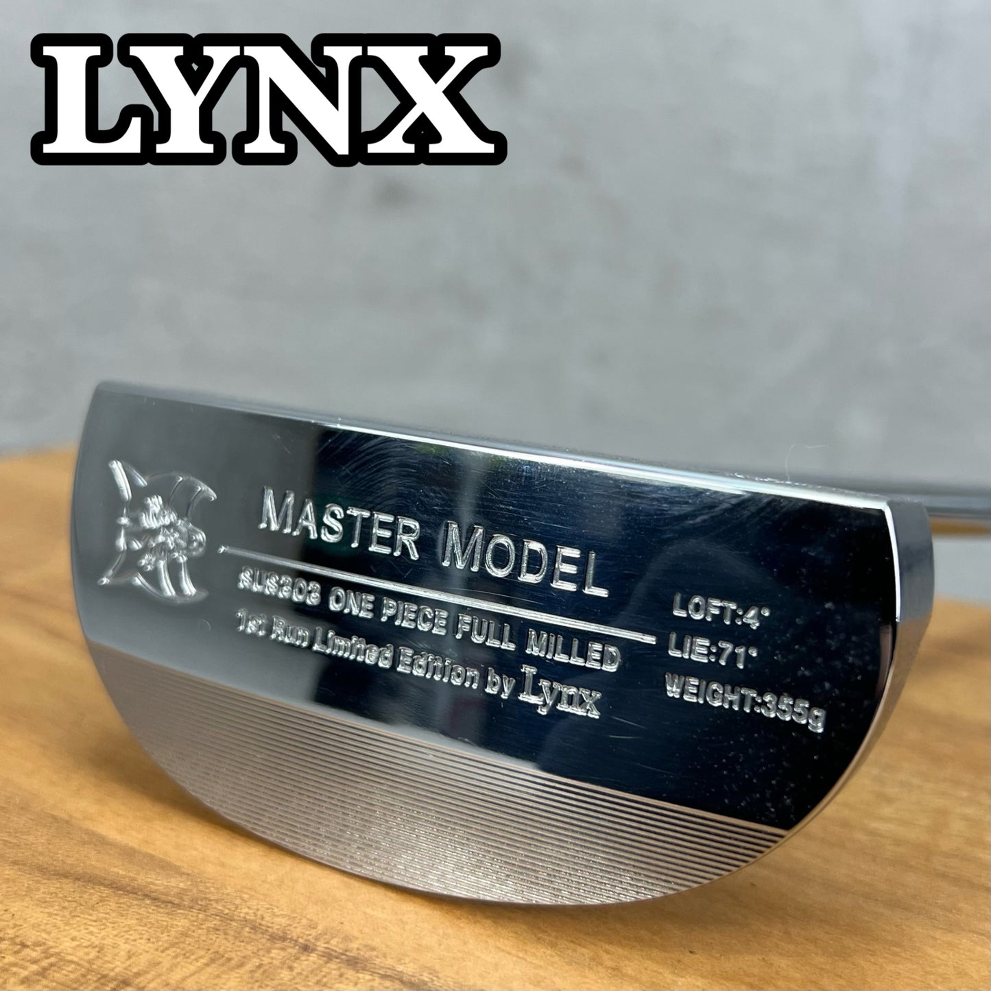 リンクス　マスターモデル　メンズゴルフ　パター　右利き用　33インチ　マレット型　センターネック　LYNX　MASTER MODEL