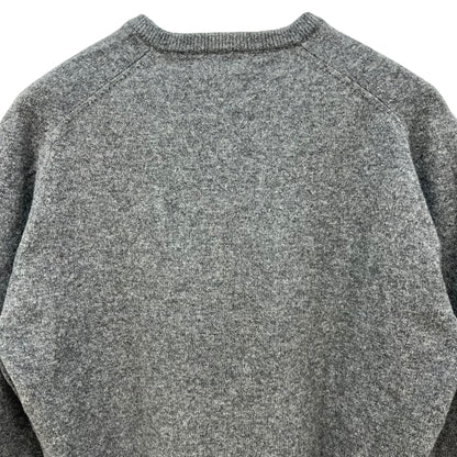 ブラックアンドホワイト　メンズゴルフウェア　Vネックセーター　L　グレー　Black＆White 　アパレル