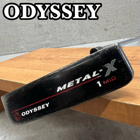 ODYSSEY　オデッセイ　METAL-X　１MID　メタル　メンズゴルフ　パター　ピン型　クランク　34.8インチ　右利き用