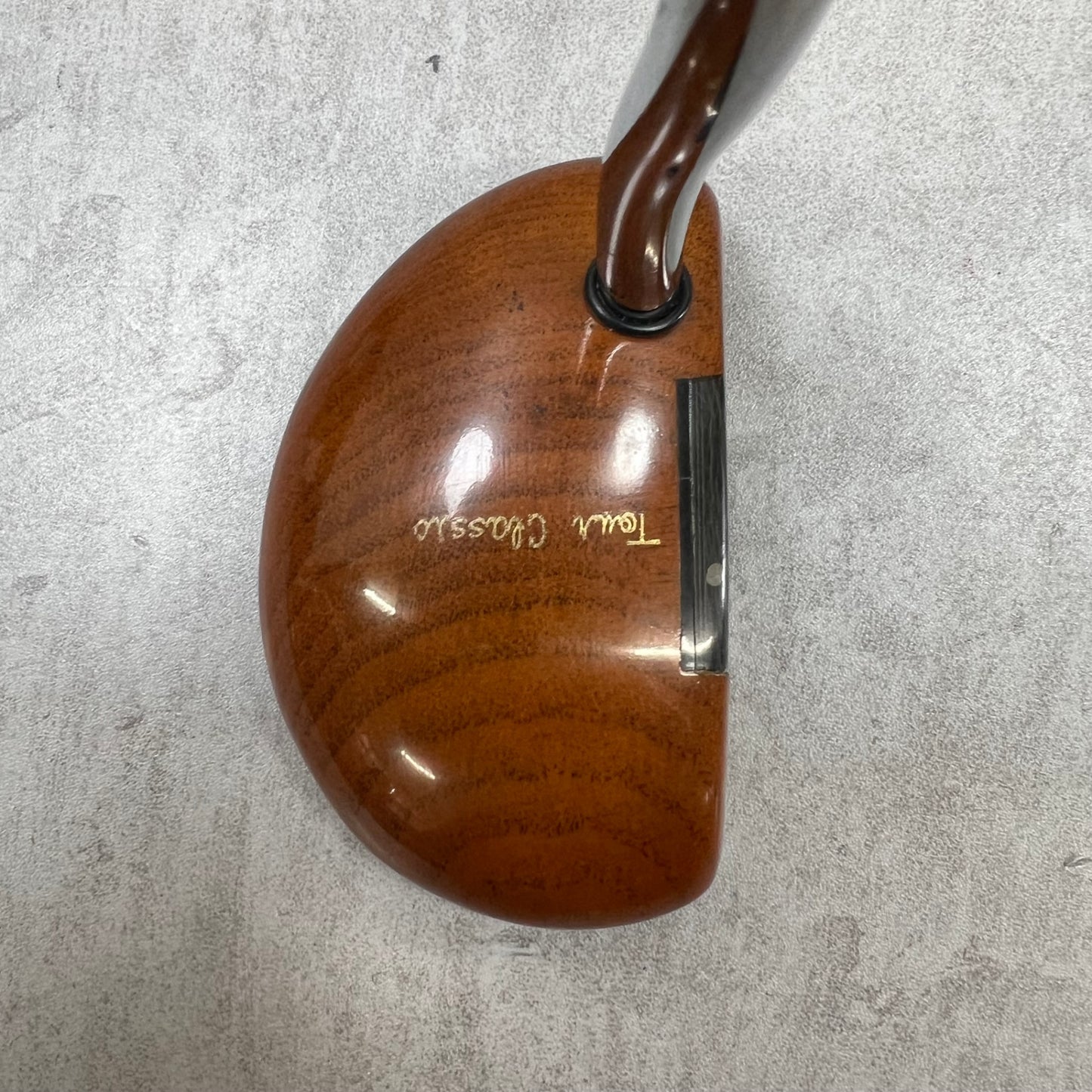ツアークラシック　ロイヤルパーシモン　メンズゴルフ　木製パター	マレット	ベントネック	34.8インチ　右利き用