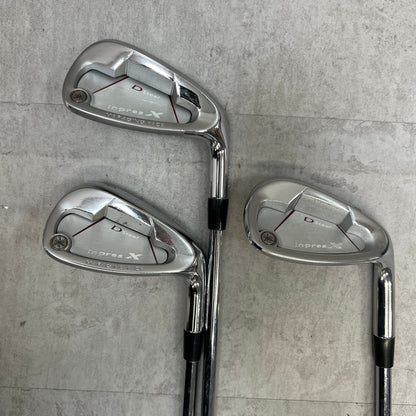 ヤマハ　inpres X D steel　メンズゴルフ　アイアンセット　7本　R　右利き用　YAMAHA Wrap tech