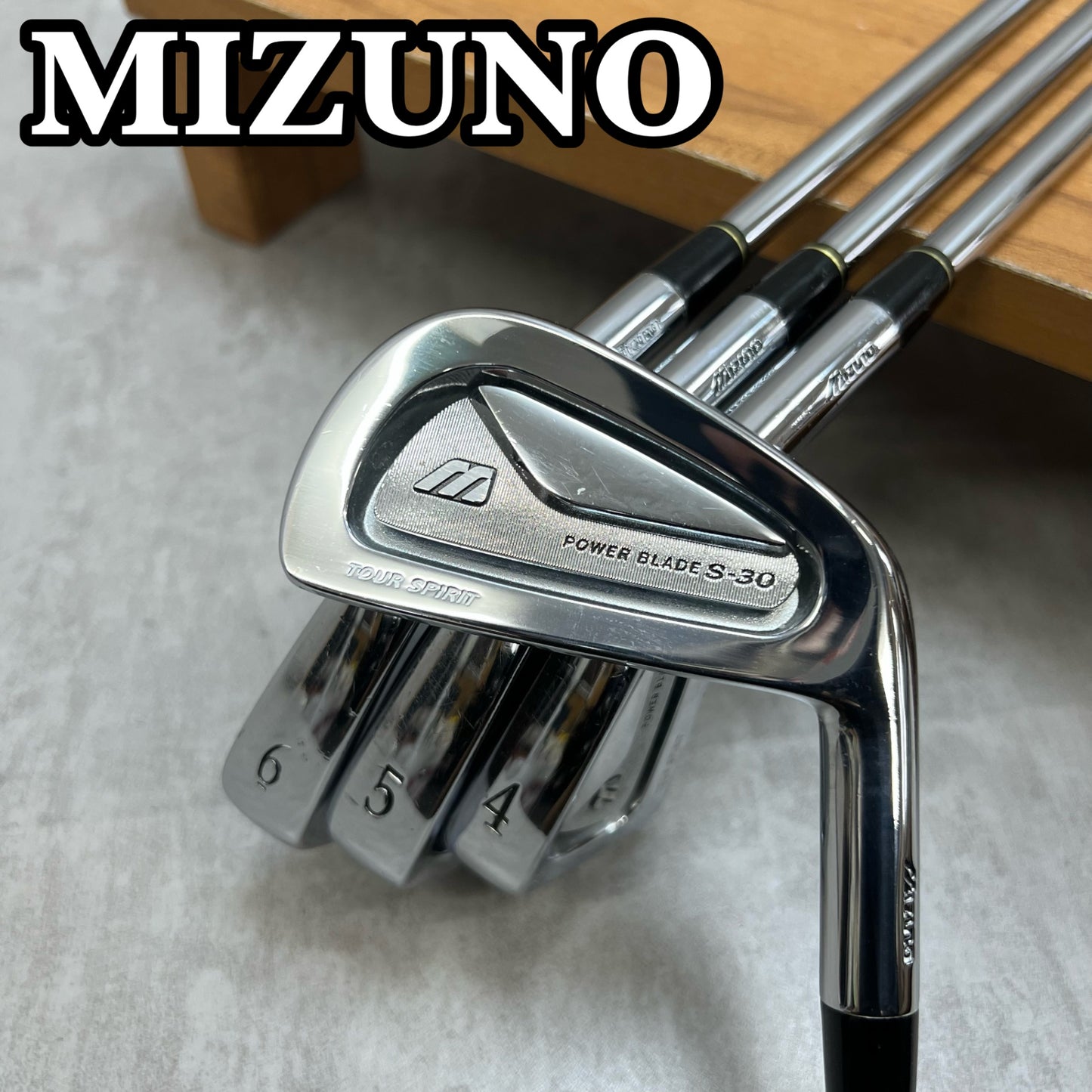 ミズノ　S-30　メンズゴルフ　アイアンセット　4本　S　右利き用　Mizuno　ロング