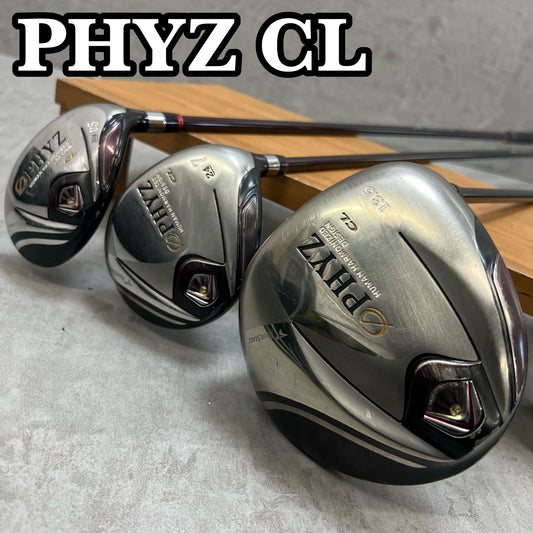 ブリヂストン　ファイズ　CL　レディースゴルフ　ウッド3本セット　L　右利き用　ドライバー　フェアウェイウッド　ユーティリティ　BRIDGESTONE PHYZ