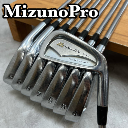 ミズノプロ MS-211 メンズゴルフ アイアンセット 8本 S200 右利き用  Mizuno Pro ダイナミックゴールド
