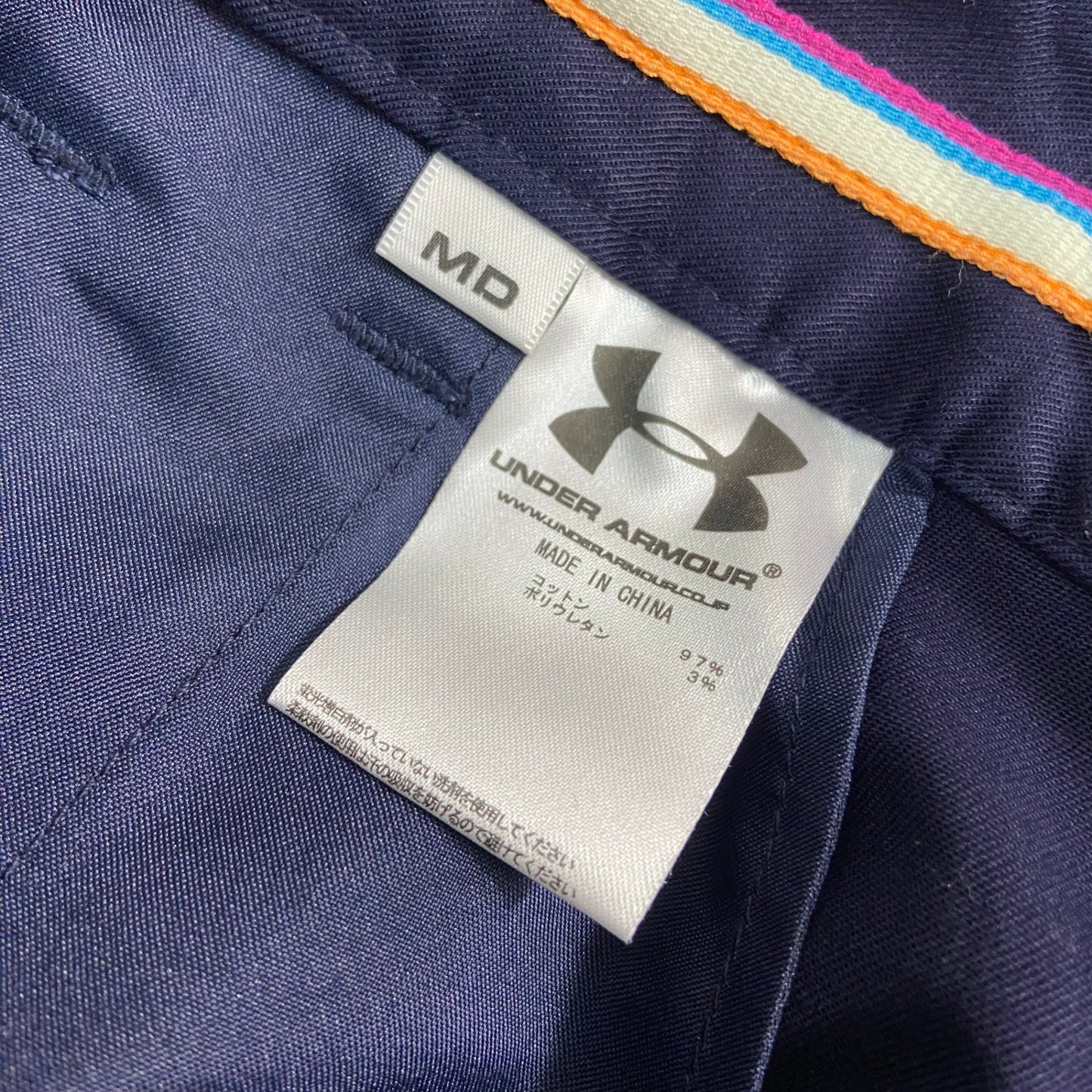 アンダーアーマー　メンズゴルフウェア　ロングパンツ　MD　ネイビー　紺　ズボン　スラックス　UNDER ARMOUR