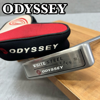 ODYSSEY　オデッセイ　ホワイトスチール　♯2 CS　メンズゴルフ	パター　ピン型	センターネック　33インチ　右利き用