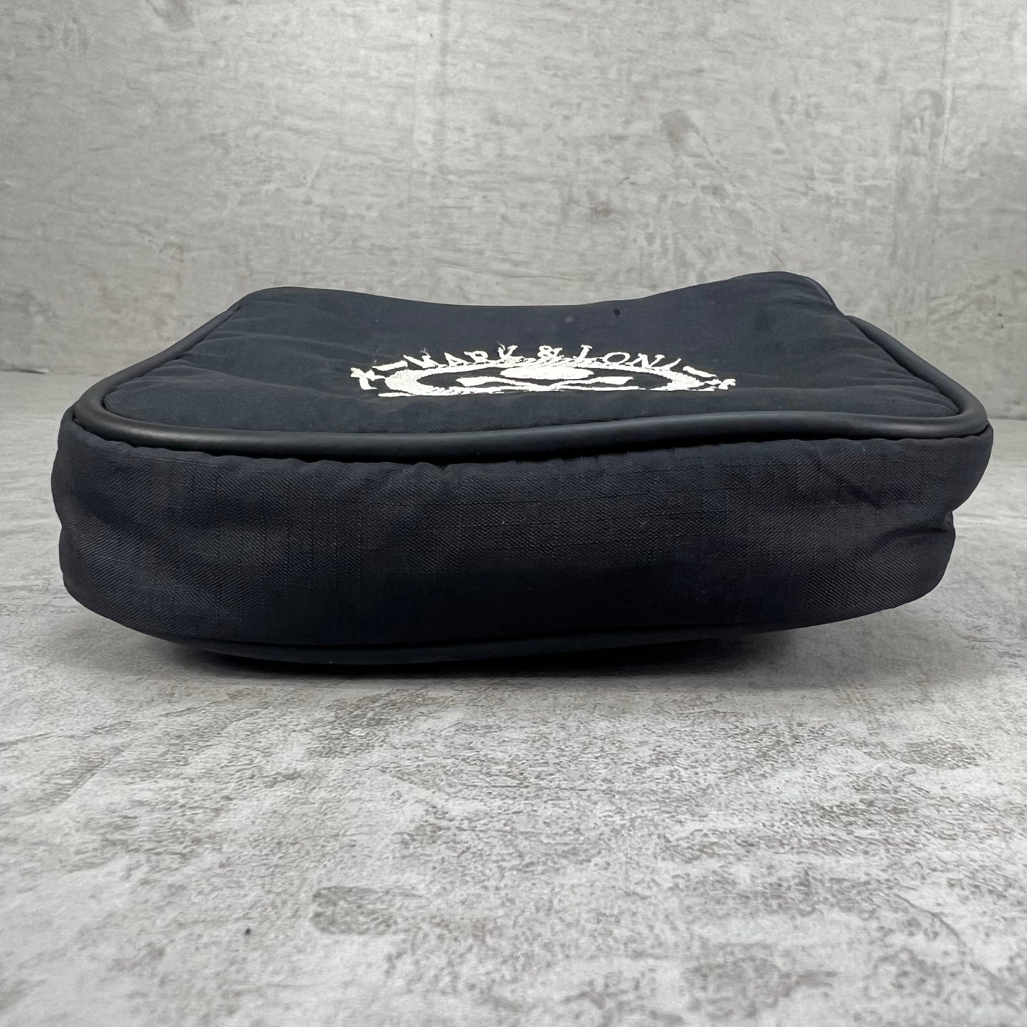 MARK＆LONA　ゴルフクラブ用ヘッドカバー　パター　マレット型　ブラック　黒　ナイロン　マークアンドロナ　ドクロ