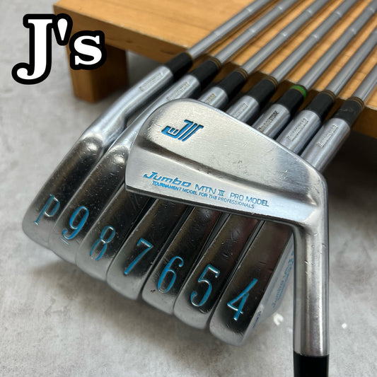 BRIDGESTONE ブリヂストン Js Jumbo MTNⅢ ジャンボ尾崎 メンズゴルフ アイアンセット 右利き 3番〜PW 8本 プレシジョン スチール X
