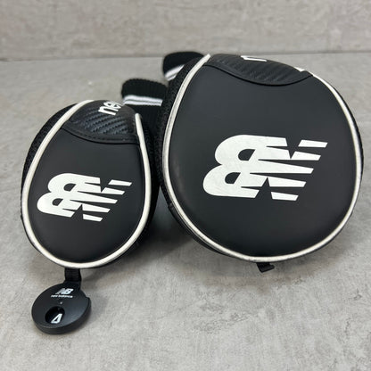 New Balance　ゴルフクラブ用ヘッドカバー　2点セット　ドライバー　ユーティリティ　ブラック　黒　ホワイト　白　ニューバランス