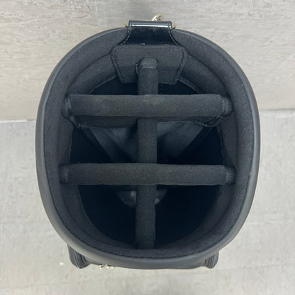 ルコックスポルティフ　ゴルフ　カート式キャディバッグ　PUレザー　約8.5型　ブラック　黒　LE COQ SPORTIF