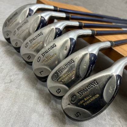 スポルディング　ハイボールパワーアイアン　メンズゴルフ　アイアンセット　6本　R　右利き用　SPALDING　中空