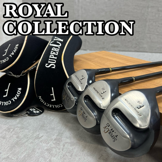 ロイヤルコレクション　SUPER C.V T･R･C　メンズゴルフ　ウッド3本セット　R　右利き用　フェアウェイウッド　ROYAL COLLECTION