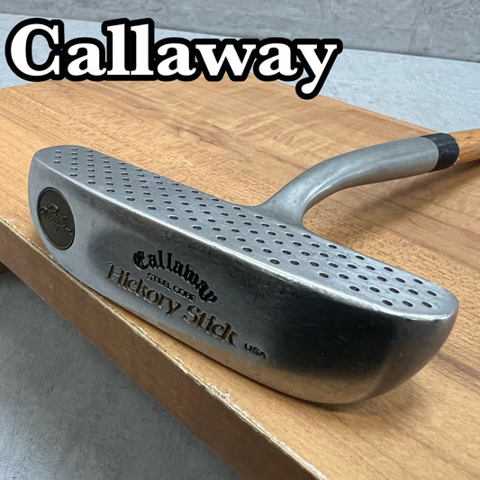 Callaway キャロウェイ　Hickory Stick　ヒッコリースティック　メンズゴルフ　パター　ピン型　木製シャフト	34インチ　右利き用