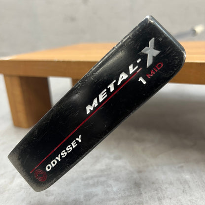 ODYSSEY　オデッセイ　METAL-X　１MID　メタル　メンズゴルフ　パター　ピン型　クランク　34.8インチ　右利き用