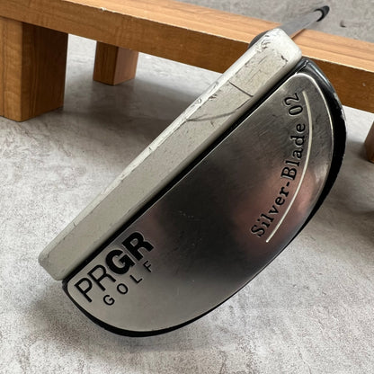 PRGR　プロギア　Silver-Blade02 シルバーブレード02　メンズゴルフ　PT　パター　マレット　L字　37.8インチ　右利き用