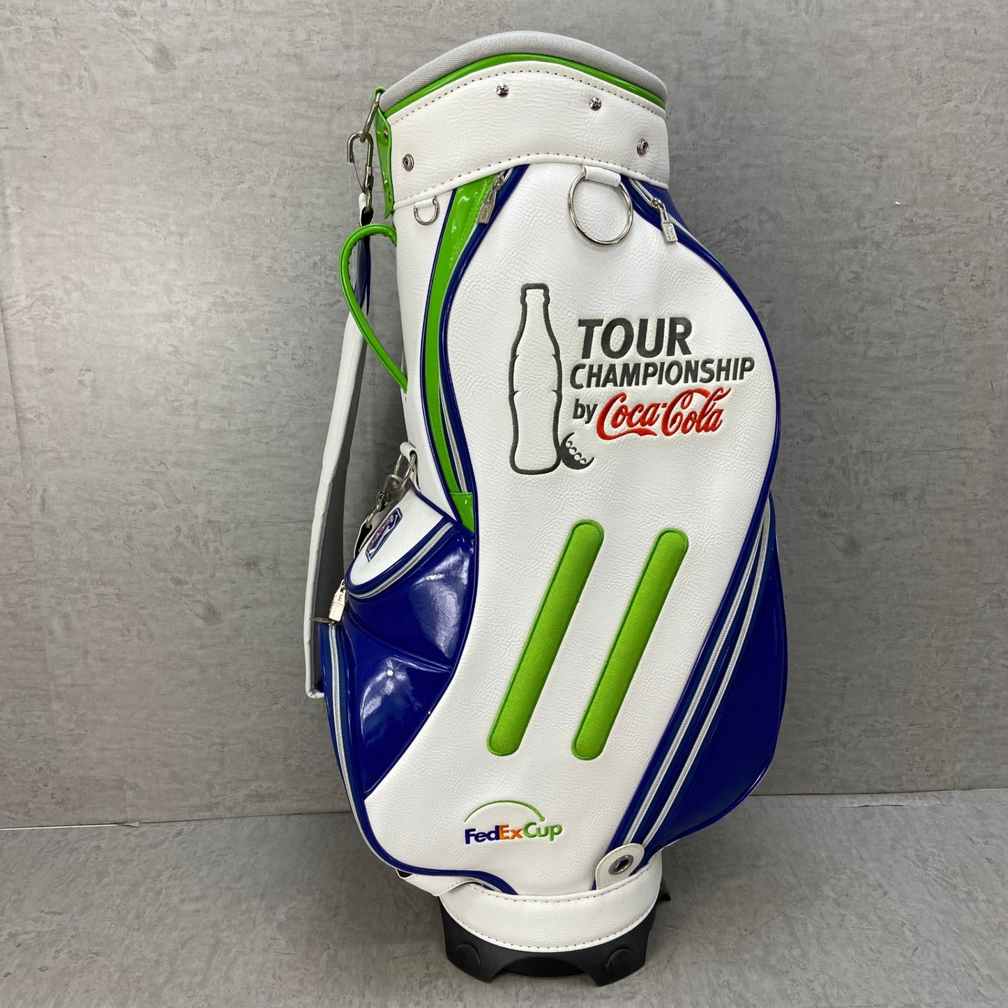 ツアーチャンピオンシップ　バイ　コカコーラ　フェデックスカップ　ゴルフ用　キャディバッグ　カート式　ホワイト　白　TOUR CHAMPIONSHIP by Coca Cola