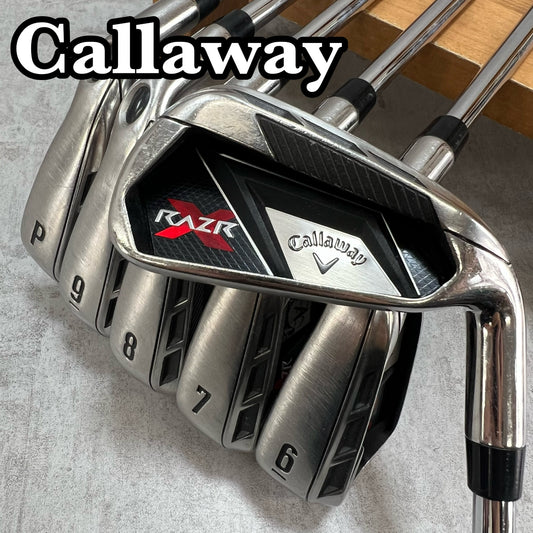 キャロウェイ　レイザー　メンズゴルフ　アイアンセット　6本　右利き用　S　Callaway　RAZR