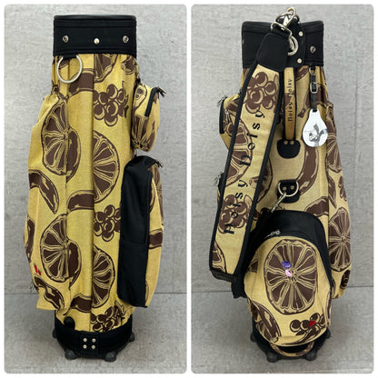 ノイジーノイジー　ゴルフ　カート式キャディバッグ　フルーツ柄　約8.5型　ポリエステル　Noisy Noisy