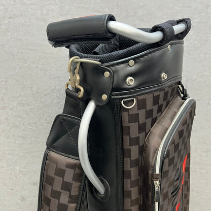 サムソナイト　ゴルフ　キャディバッグ　カート式　約9型　ブラウン　茶系　Samsonite