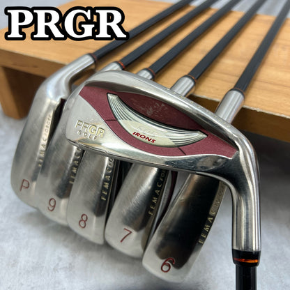 プロギア　505　レディースゴルフ　アイアン６本セット　カーボン　M-30　L　右利き用　PRGR