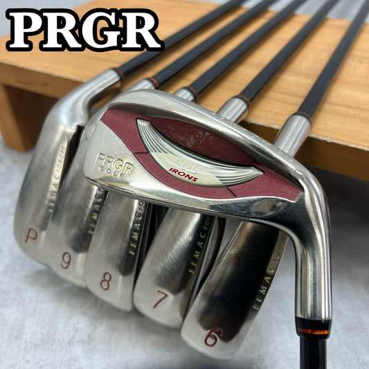 プロギア　505　レディースゴルフ　アイアン６本セット　カーボン　M-30　L　右利き用　PRGR