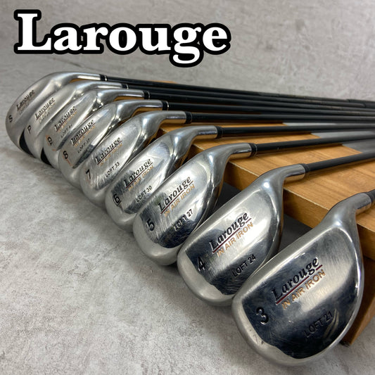 ラルージュ　メンズゴルフ　中空アイアンセット　9本　SR　右利き用　Larouge