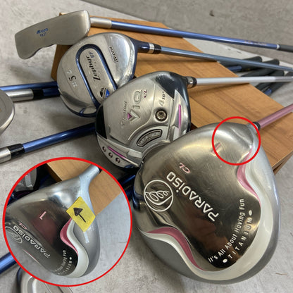 ブリヂストン ミズノ レディースゴルフ クラブセット 9本 右利き用 カーボン L BRIDGESTONE MIZUNO キャディバッグ付き