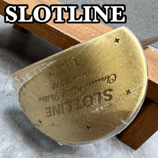 SLOTLINE　スロットライン　クラシックウッドパター　タイプW　メンズゴルフ　 パター　マレット	34.3インチ　右利き用	木製