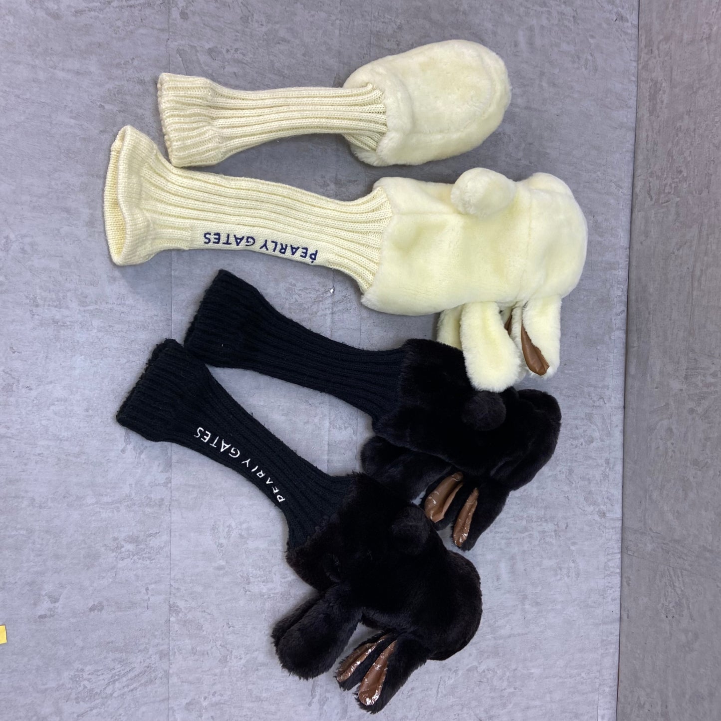 パーリーゲイツ　ゴルフクラブ用ヘッドカバー　4点セット　ドライバー　フェアウェイ　ユーティリティ　PEARLY GATES　うさぎ