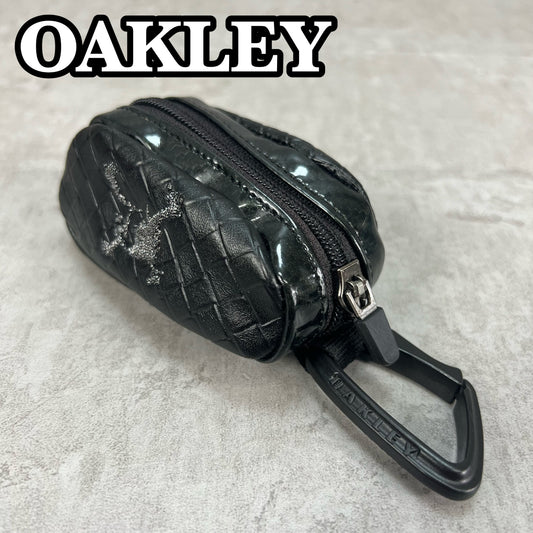 オークリー　ゴルフ　ボールケース　ブラック　黒　PUレザー　ラウンド用品　小物　アイテム　OAKLEY