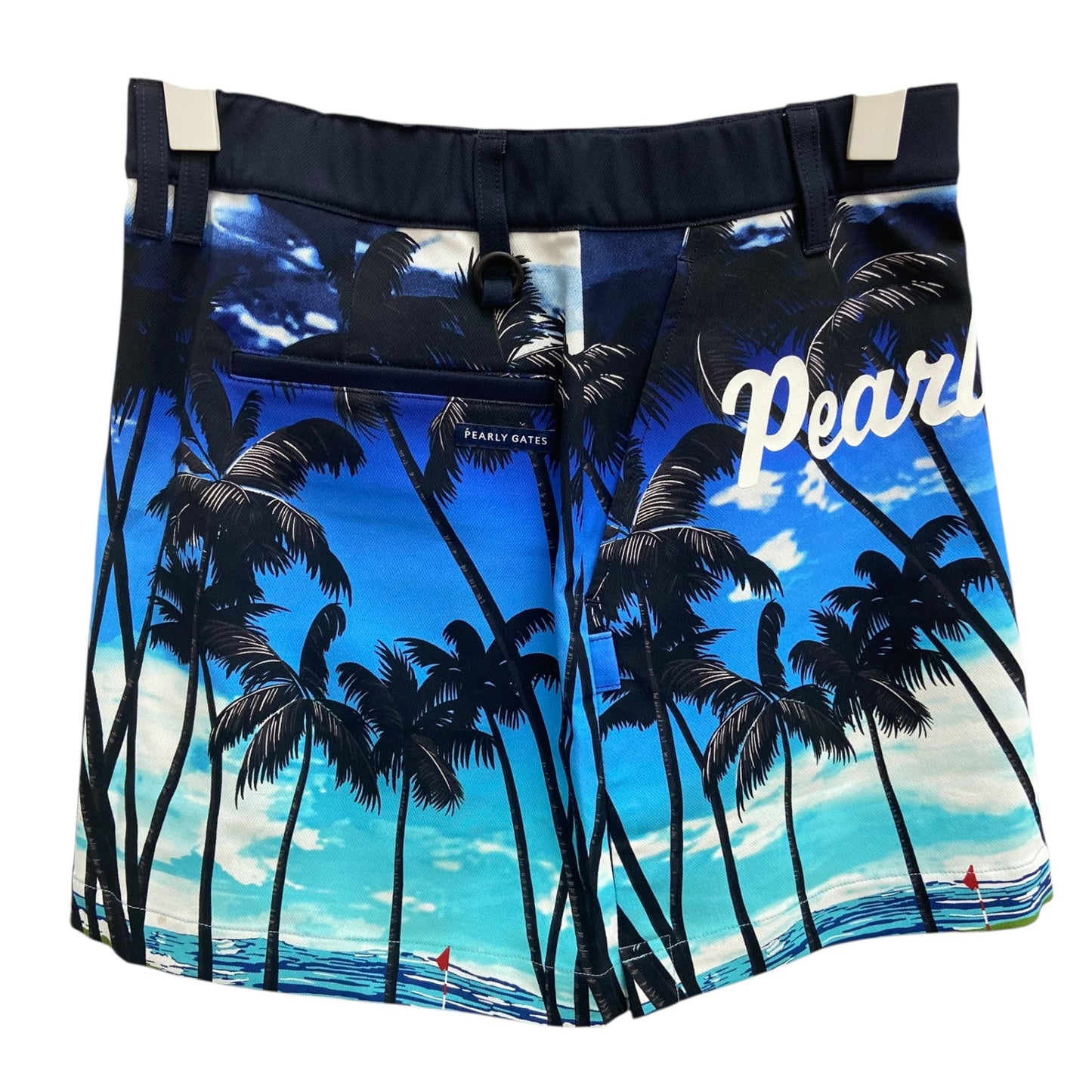 タグ付き　パーリーゲイツ　レディースゴルフアパレル　ショートスカート　サイズ0　ハワイアンデザイン　女性用　ウェア　PEARLY GATES