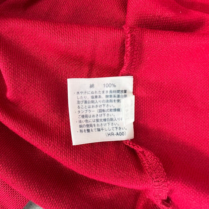 マンシングウェア　メンズゴルフウェア　長袖ポロシャツ　M　レッド　赤　MUNSINGWEAR　アパレル