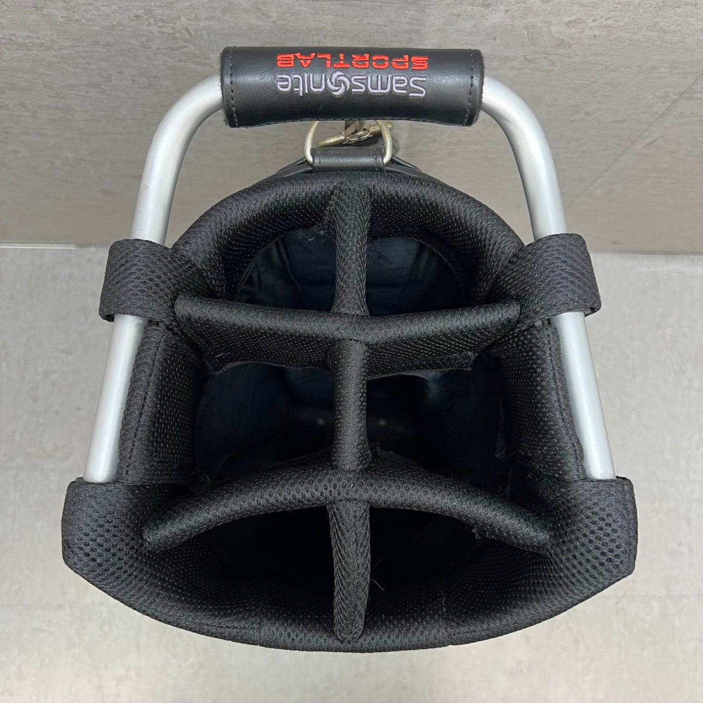 サムソナイト　ゴルフ　キャディバッグ　カート式　約9型　ブラウン　茶系　Samsonite