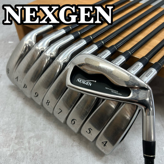 NEXGEN ネクスジェン メンズゴルフ アイアンセット 右利き 3番〜SW 10本 純正カーボン R