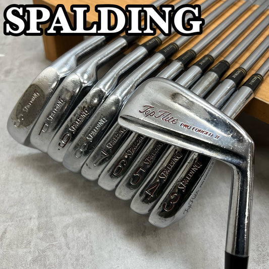スポルディング　TOP FLITE PRO FORGED2　メンズゴルフ　アイアンセット　10本　S400　右利き用　SPALDING
