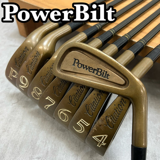 パワービルト　サイテーション　カッパー　メンズゴルフ　アイアンセット　8本　右利き用　PowerBilt　Citation